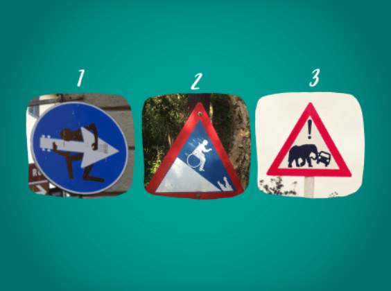 Top 3 gekke verkeersborden van de verkeersbordenactie
