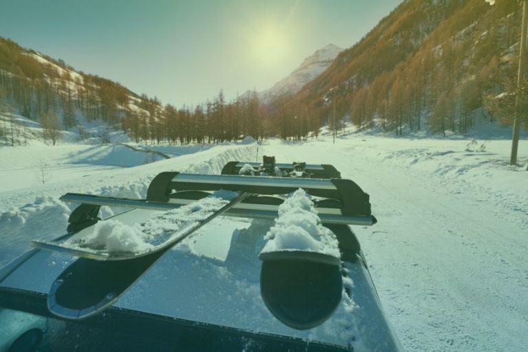 skirack-huurauto-wintersport