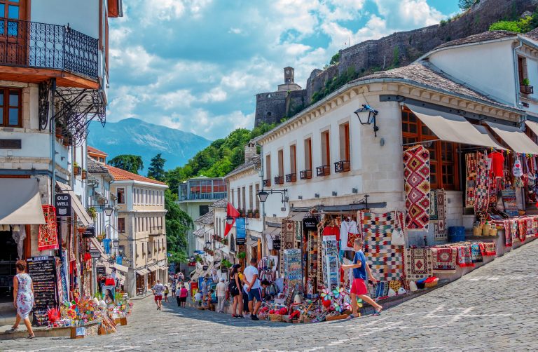 summer-cityscape-of-gjirokaster-town-albania